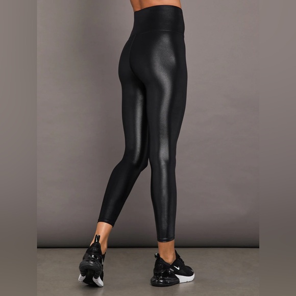 Carbon38 Pants - Carbon38 - high rise 7/8 leggings in Takara Shine Black sz XL